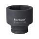 FORTUM  gépi (impakt) dugófej 3/4", 65mm, L 80 mm, feketített, FORTUM