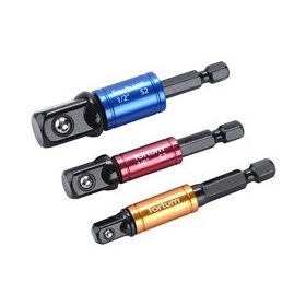   FORTUM dugókulcs adapter klt., 3 db; 1/4" - 3/8" - 1/2", befogás: 1/4"