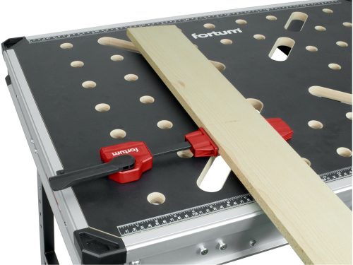 FORTUM vízszintes asztalos gyorsszorító a  4759990 munkapadhoz, 0-120 mm