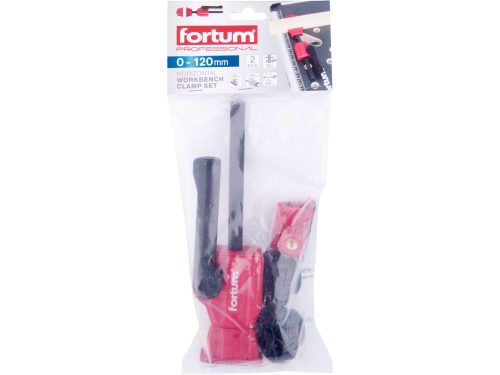 FORTUM vízszintes asztalos gyorsszorító a  4759990 munkapadhoz, 0-120 mm