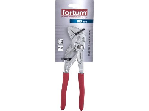 FORTUM  vízpumpafogó, 180mm, CrV, gumírozott markolat