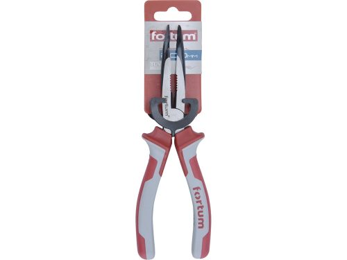 FORTUM  rádiós fogó, hajlított csőrű, 200mm CV