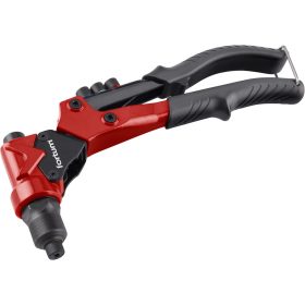   FORTUM  szegecsanya- és popszegecshúzó fogó, 2az1ben, forgatható fejű, kétkaros; 260 mm, CrVMo fej, FORTUM