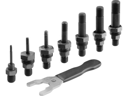 FORTUM adapter klt. fúrógéphez, POP-NUT szegecsanyákhoz, 6 db, M3-M4-M5-M6-M8-M10-M12; 8 mm (5/16") hatszög befogás, FORTUM