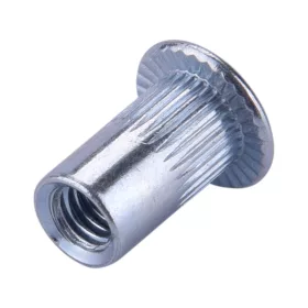   FORTUM szegecsanya klt. 50 db, M4, POP-NUT, horganyzott acél, kerek, nyitott, lapos peremű, rovátkolt FORTUM