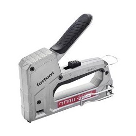   FORTUM tűzőgép, ALUházas, profi, 6 funkciós; kapocs, U-kapocs,szeg