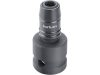 FORTUM  adapter, impakt 1/4" BIT-ek gépi befogásához, 1/2" gépi befogás, gyorskioldóval, CrMoV, hossz: 49 mm