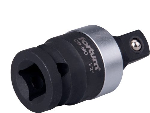 FORTUM  csuklós adapter, impakt 1/2" dugókulcsok gépi befogásához, 1/2" gépi befogás, CrMo