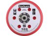 FORTUM tartalék gumi talp 4795038 rotációs csiszológéphez, 6"/150mm, 6+16 db lyuk, tépőzáras, 12.000 f/perc, vastagság:10mm