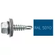 DIN7504K RAL 5010 enciánkék hatlapfej  önfúró fűzőcsavar fém/EPDM alátéttel 4,8x19