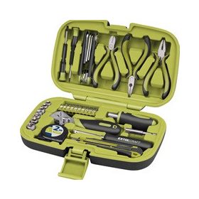   EXTOL CRAFT szerszámkészlet, 35db, 1/4" CV; 7 dugófej (5-11mm), áll.villáskulcs, fogók,órás csavarhúzók, imbuszkulcs,kés, mérőszalag