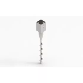   TALAJCSAVAR ZÁRT 100mm CSAVAROS TARTÓOSZLOP, oszlopszélesség: 100mm, teljes hossz: 750mm