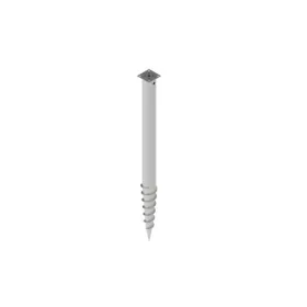   TALAJCSAVAR TALPAS 100mm CSAVAROS TARTÓOSZLOP, tartólap mérete: 100mmx100mm, teljes hossz:1200mm