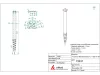 TALAJCSAVAR TALPAS 100mm CSAVAROS TARTÓOSZLOP, tartólap mérete: 100mmx100mm, teljes hossz:1200mm