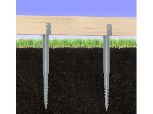 TALAJCSAVAR U alakú 100mm CSAVAROS TARTÓOSZLOP, oszlopszélesség: 100mm, teljes hossz:1200mm