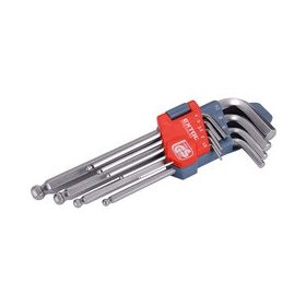 EXTOL PREMIUM imbuszkulcs klt., gömbfej ; 9db, 1,5-10mm