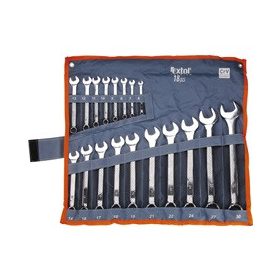   EXTOL PREMIUM csillag-villás kulcs klt., vászon tartóban ; 18db, 6-30mm