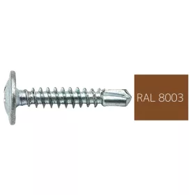 Opel csavar festett 4,2x19 önfúró RAL8003 agyagbarna