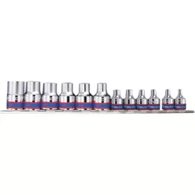   KingTony 12 részes 1/2"+3/8"-os torx dugókulcs készlet bliszteren 7113PR