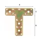 Szeglemez T-összekötő 160x160x2,5mm 751AT160