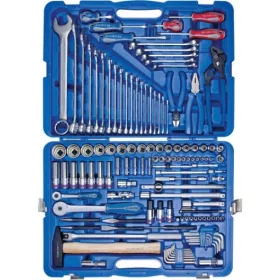   KingTony 128 részes 1/4"+1/2"-os dugókulcs és vegyes szerszámkészlet 7528MR