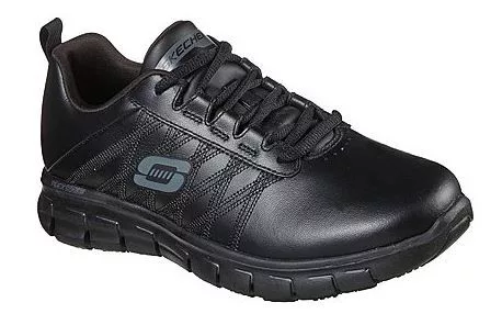 SURE TRACK - ERATH SR Skechers női védelem nélküli munkacipő, fekete