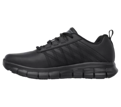 SURE TRACK - ERATH SR Skechers női védelem nélküli munkacipő, fekete