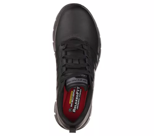 SURE TRACK - ERATH SR Skechers női védelem nélküli munkacipő, fekete