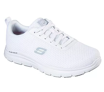 FLEX ADVANTAGE - BENDON SR Skechers férfi védelem nélküli munkacipő, fehér