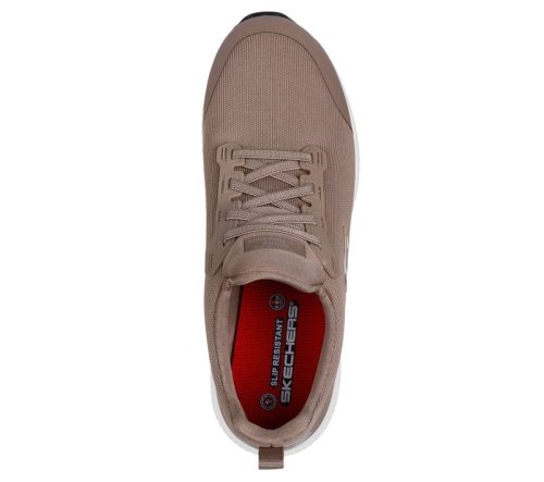 SQUAD SR -  Skechers női védelem nélküli munkacipő, barna