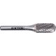 EXTOL INDUSTRIAL keményfém turbómaró (rotormaró), hengeres, kerek orrú, átmérő 12×25mm/szár 6mm, keresztfogazás