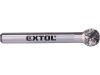 EXTOL INDUSTRIAL keményfém turbómaró (rotormaró), gömb alakú, 10 mm átmérőjű/ 6 mm szárú, keresztfogazás