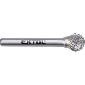   EXTOL INDUSTRIAL keményfém turbómaró (rotormaró), gömb alakú, 12 mm átmérőjű/ 6 mm szárú, keresztfogazás