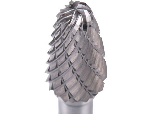 EXTOL INDUSTRIAL keményfém turbómaró (rotormaró), íves, kerek orrú, átmérő 10×20mm/szár 6mm, keresztfogazás