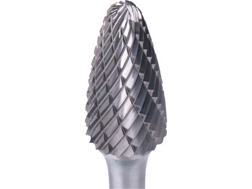 EXTOL INDUSTRIAL keményfém turbómaró (rotormaró), íves, kerek orrú, átmérő 12×25mm/szár 6mm, keresztfogazás
