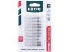 EXTOL INDUSTRIAL mini keményfém turbómaró (rotormaró) klt. 10 db, átmérő 6×13mm/szár 3mm, keresztfogazás