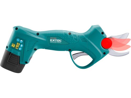 EXTOL INDUSTRIAL akkus metszőolló és ágvágó 16V, Li-Ion, 2 db akku: 2000 mAh