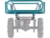 EXTOL INDUSTRIAL szállítókeret fém, akkus 8791590 Industrial talicskához, min. 65-102cm, max. 83-116