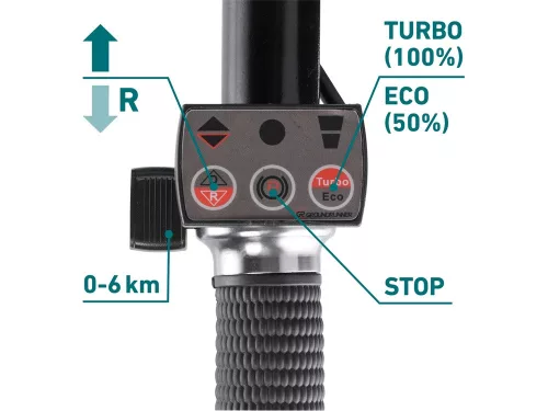 EXTOL INDUSTRIAL akkus talicska, 40V, Li-ion, 2 kerekes, differenciálmű, 1 akku, 1 töltő, 6000 mAh, max.260 kg, kefementes motor
