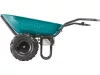 EXTOL INDUSTRIAL akkus talicska, 40V, Li-ion, 2 kerekes, differenciálmű, 1 akku, 1 töltő, 6000 mAh, max.260 kg, kefementes motor