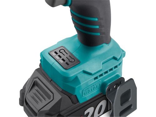 EXTOL INDUSTRIAL  akkus ütvecsavarozó, Share20V, 1/2" szénkefe mentes, négyszög, Li-ion; 20V akku: 2Ah, töltő, 500 Nm