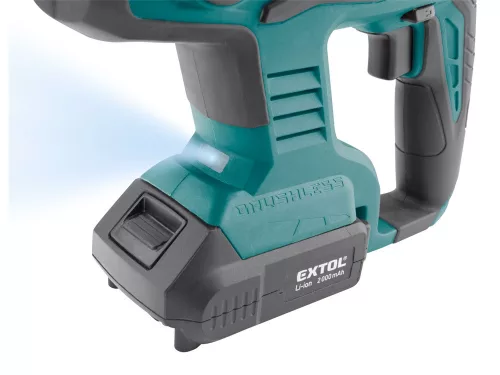 EXTOL INDUSTRIAL  akkus ütvefúró SDS Plus, Share20V, 20V, Li-ion, 1db akku, 1db töltő, 2000 mAh, 1,7J