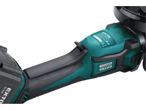 EXTOL INDUSTRIAL  akkus sarokcsiszológép, Share20V, 20V, Li-ion, 1db akku, 1db töltő, 4000 mAh, 125 mm