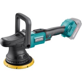   EXTOL INDUSTRIAL akkus excenteres polírozógép, Share20V, 20V, Li-ion, szénkefe nélküli motor, 150 mm, AKKU és TÖLTŐ NÉLKÜL