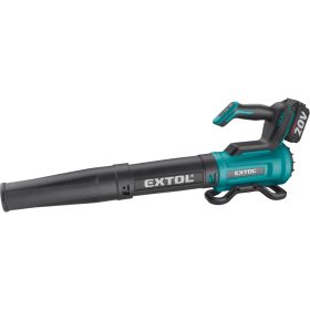   Extol Indrustrial akkus lombfúvó Share20V, 20V, Li-ion, kefementes, 1db akku, 1db töltő, 4000 mAh