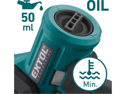 EXTOL INDUSTRIAL  akkus láncfűrészgép egykezes, Share20V, 20V, Li-ion, 180 mm