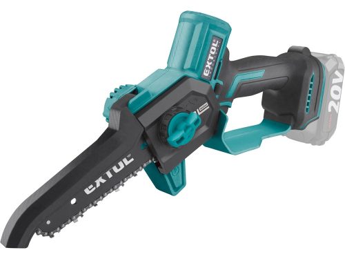 EXTOL INDUSTRIAL  akkus láncfűrészgép egykezes, Share20V, 20V, Li-ion, KEFEMENTES, 180 mm, AKKU és TÖLTŐ NÉLKÜL!