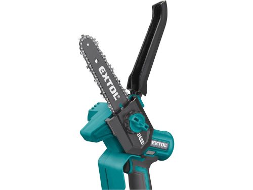 EXTOL INDUSTRIAL  akkus láncfűrészgép egykezes, Share20V, 20V, Li-ion, KEFEMENTES, 180 mm, AKKU és TÖLTŐ NÉLKÜL!