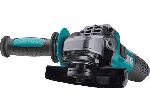EXTOL INDUSTRIAL  sarokcsiszológép 125mm 1550W, kefementes, szabályozható fordulatszám, lágy indítás, terhelésnél konstans fordulatszám