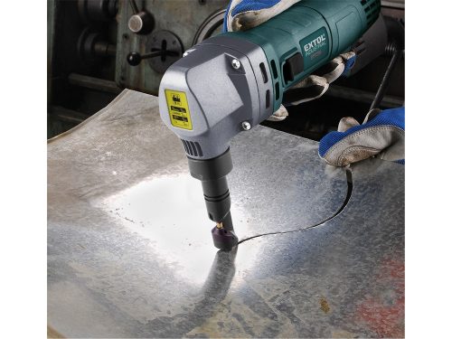 EXTOL INDUSTRIAL folyamatos lemezlyukasztógép, lemezvágó  600W